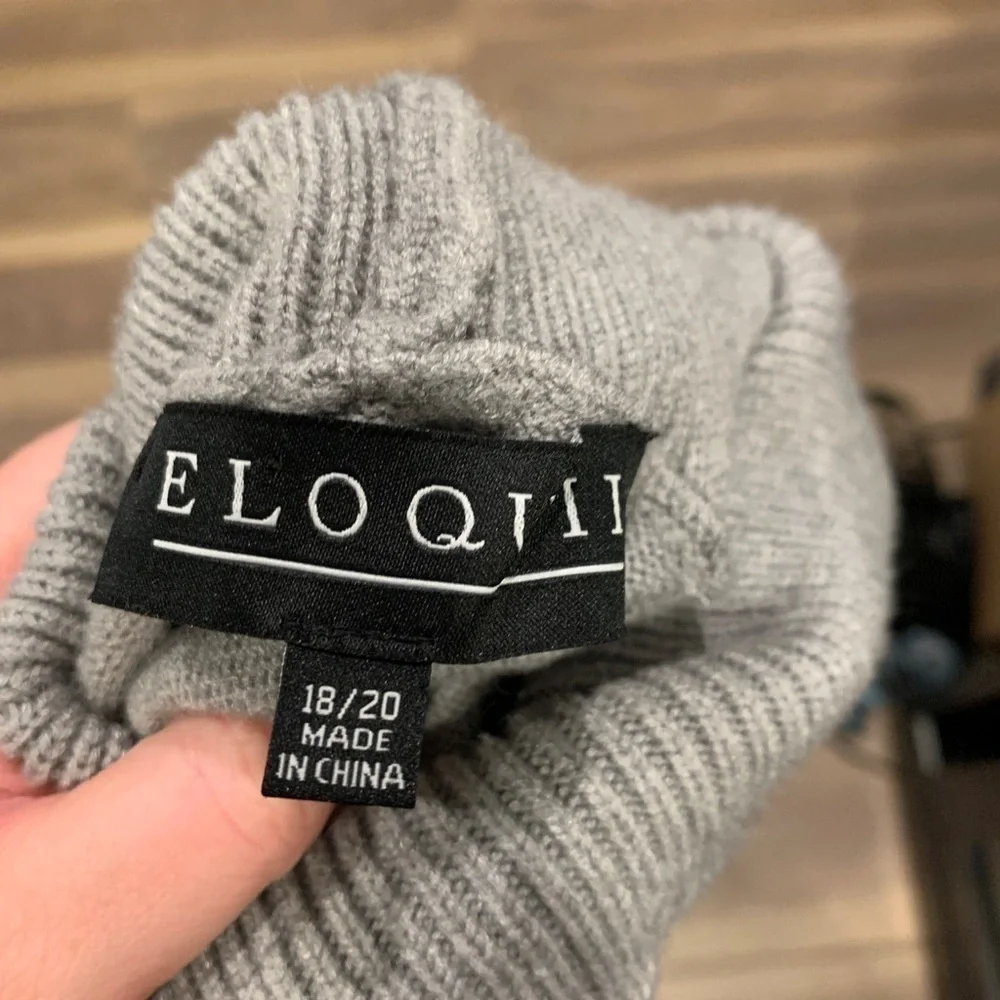 NWT Eloquii Turtleneck Cold Shoulder Sweater - Picture 8 of 9